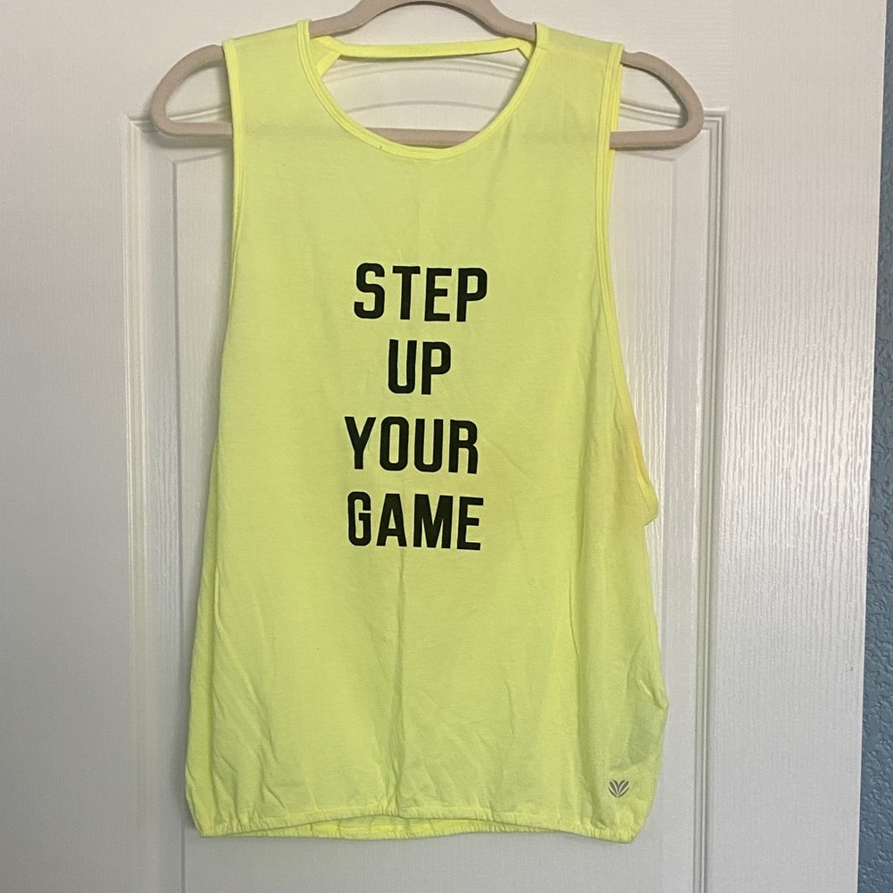 Forever 21 Neon Yellow Muscle Tee